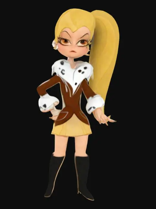 3D model for Barbara Minerva (DC Super Hero Girls)