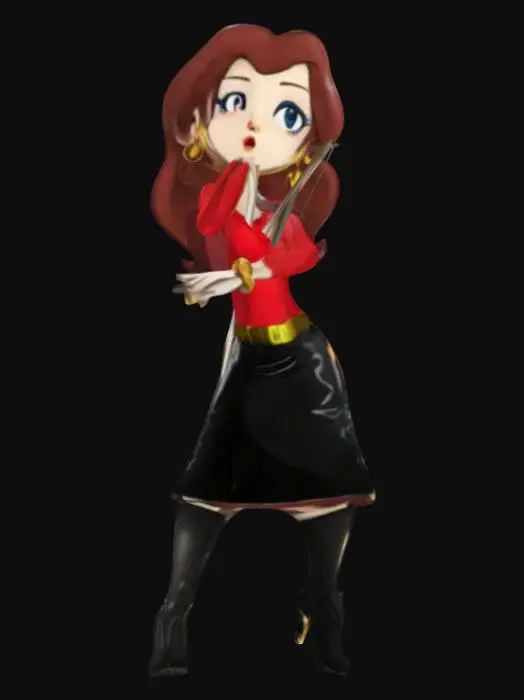 3D model for Pauline (casual)