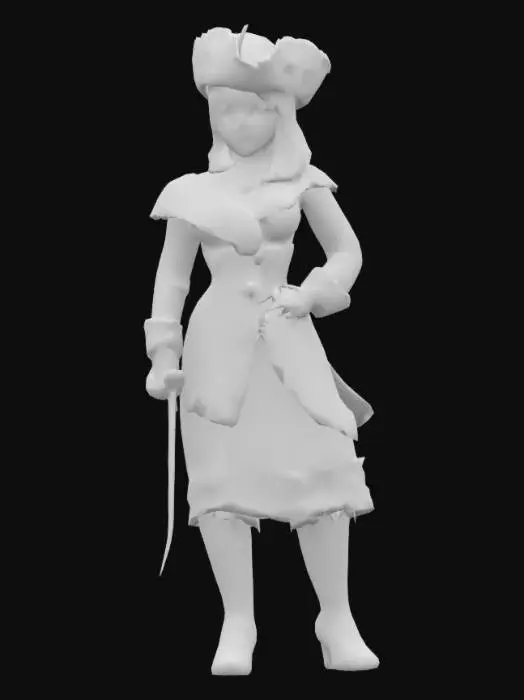 3D model for Cinderella (Pirate)