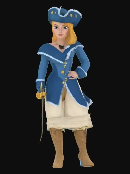 3D model for Cinderella (Pirate)