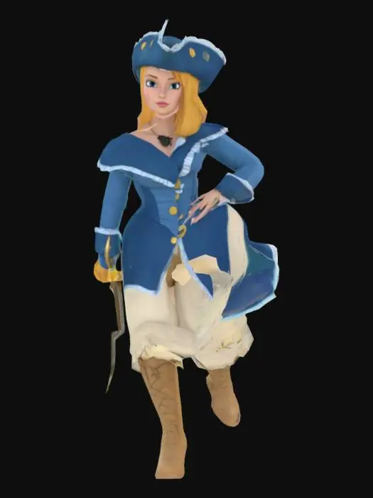 3D model for Cinderella (Pirate)