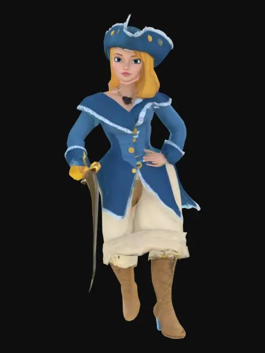 3D model for Cinderella (Pirate)