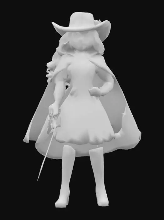 3D model for Apple White (Royal Musketeer)