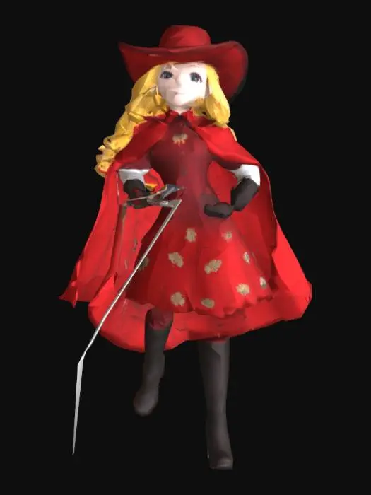 3D model for Apple White (Royal Musketeer)