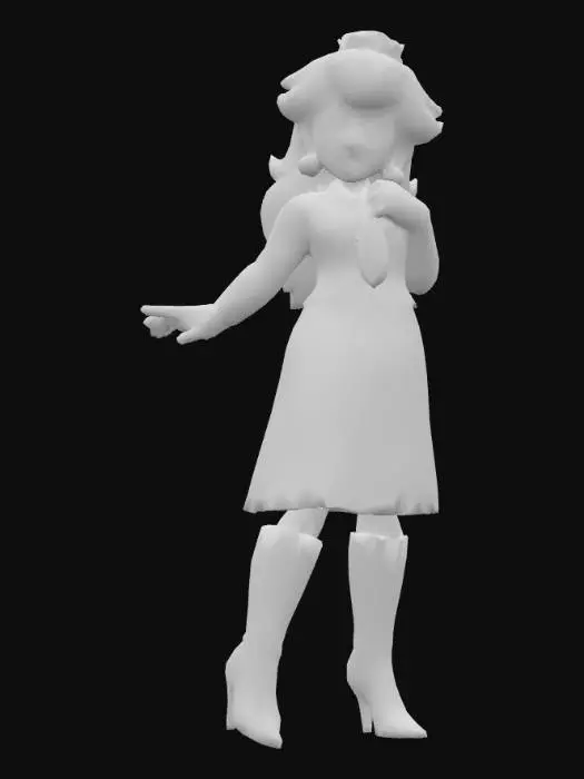 3D model for Princess Peach in her Office Attire