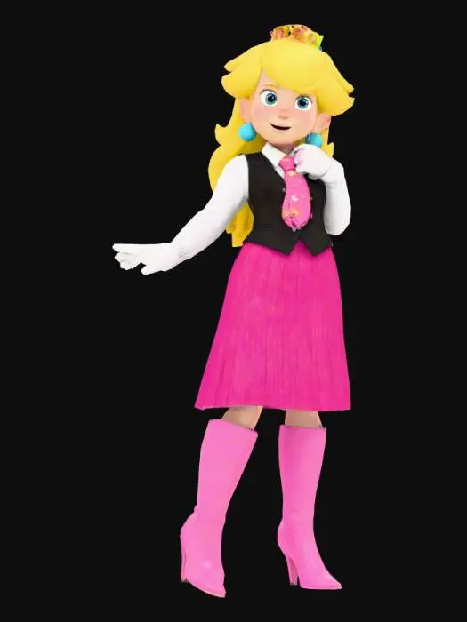 3D model for Princess Peach in her Office Attire