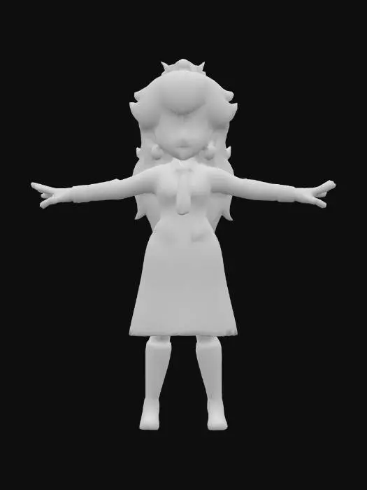 3D model for Princess Peach in her Office Attire