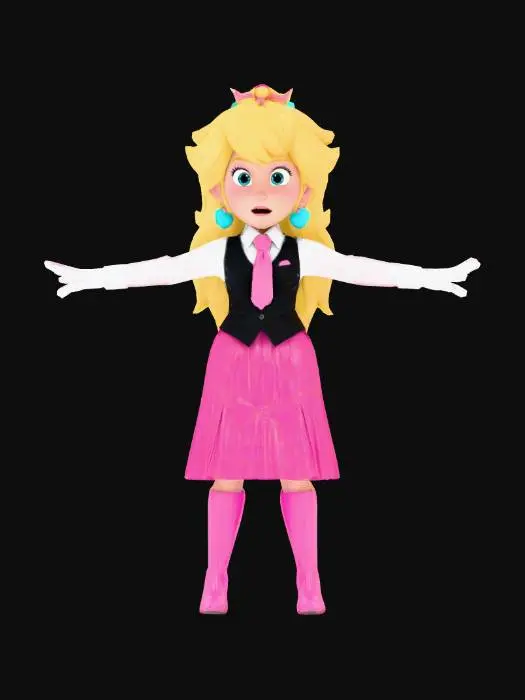3D model for Princess Peach in her Office Attire