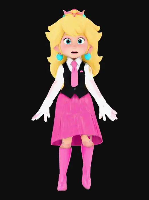 3D model for Princess Peach in her Office Attire