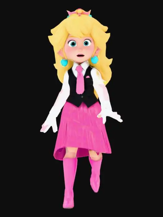 3D model for Princess Peach in her Office Attire