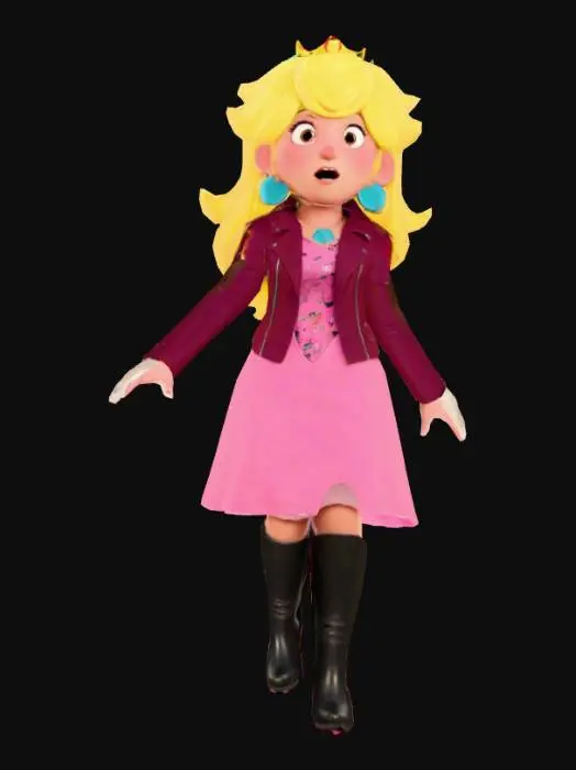 3D model for Princess Peach In Style