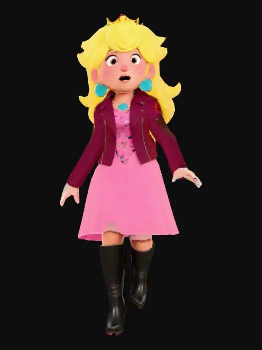 3D model for Princess Peach In Style
