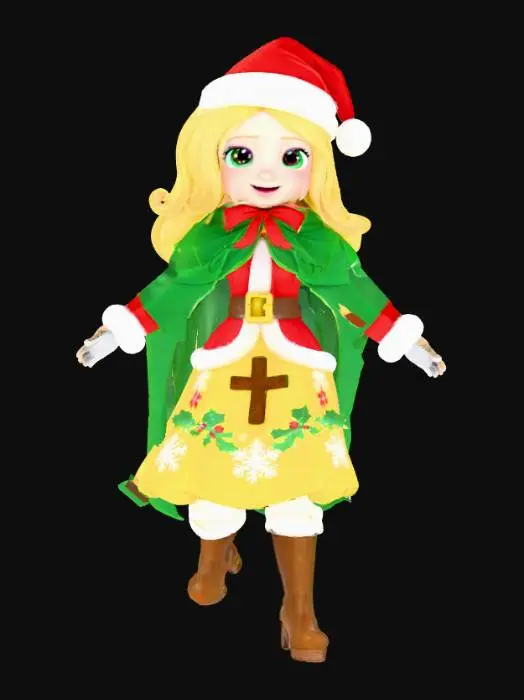 3D model for Apple White (Christmas Princess)