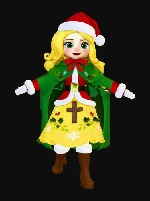 3D model for Apple White (Christmas Princess)
