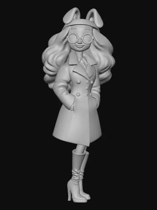 3D model for Abigail MacPoodle (Disney Animation Style)