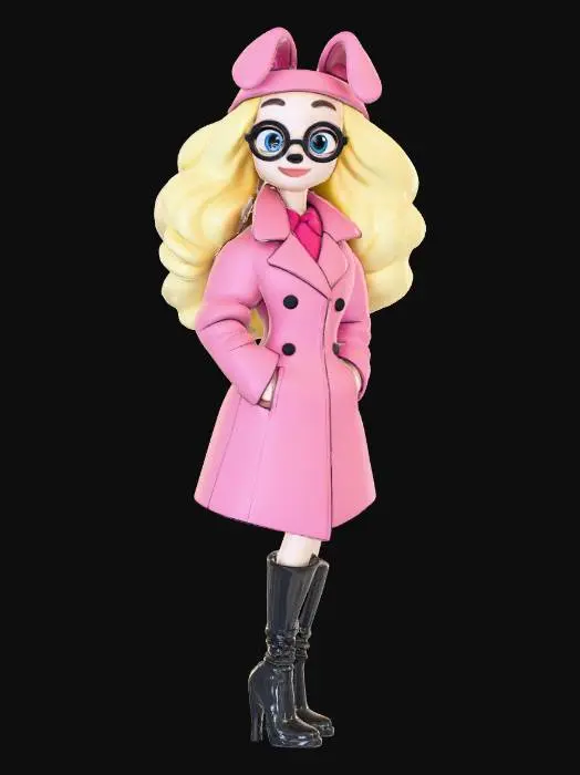 3D model for Abigail MacPoodle (Disney Animation Style)