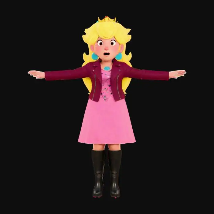 3D model for Princess Peach In Style