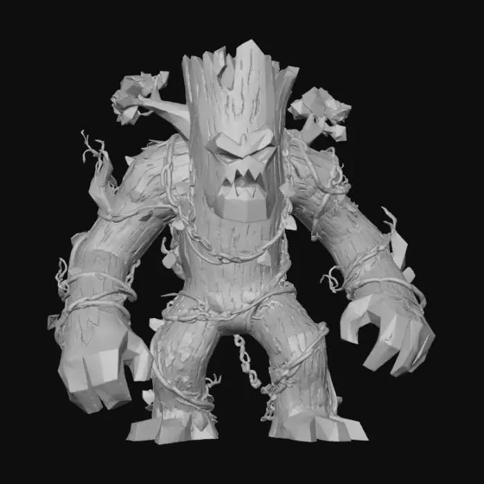 3D model for Corrupted Forest Guardian