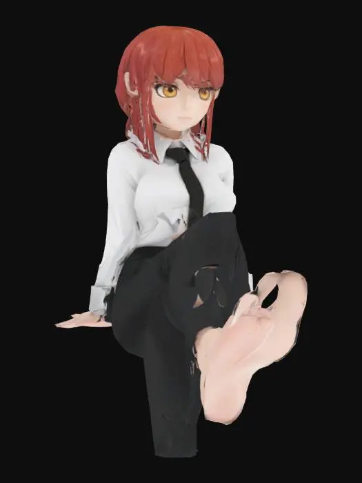 3D model for Character Portrait Sitting