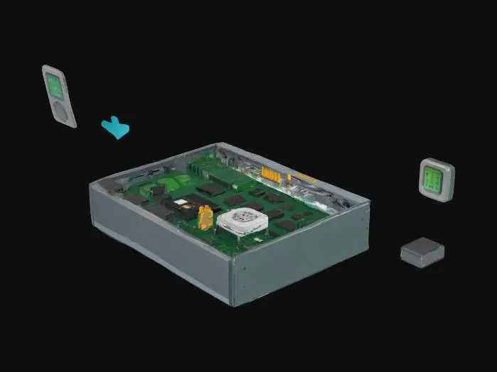 3D model for Server Heat Management Diagram