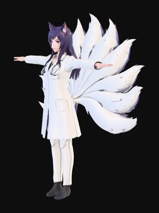 3D model for Kitsune Healer