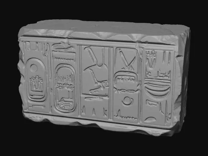 3D model for Hieroglyphic Stone Fragment