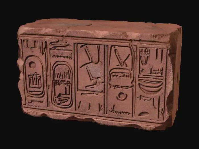 3D model for Hieroglyphic Stone Fragment