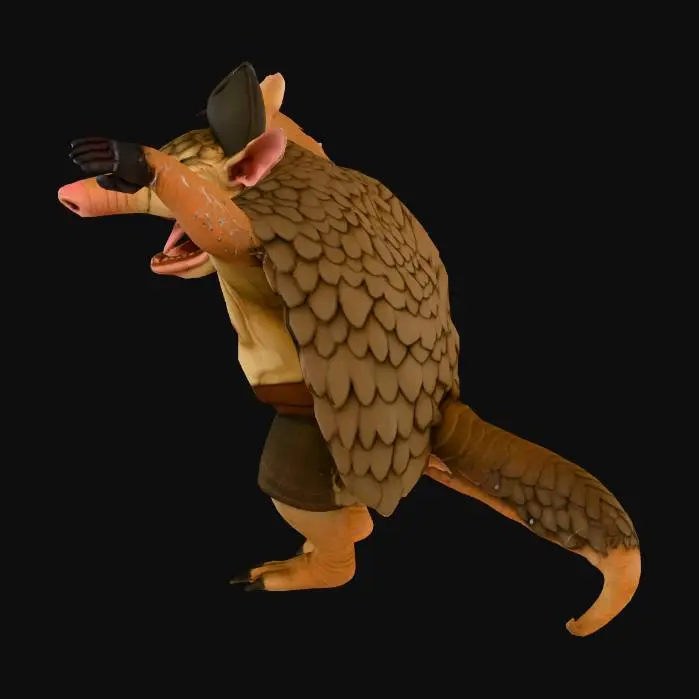 3D model for Armadillo Cowboy