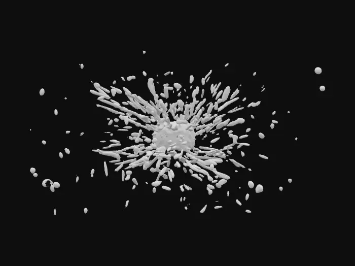 3D model for A champagne supernova in the sky. 4K textures, NVIDIA winter special effects. #ChristmasAdventure#