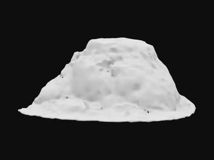 3D model for A life-size 20-meter by 5-meter dirty pile of snow that has been plowed to the end of the parking-lot. 4k textures.  #ChristmasAdventure#