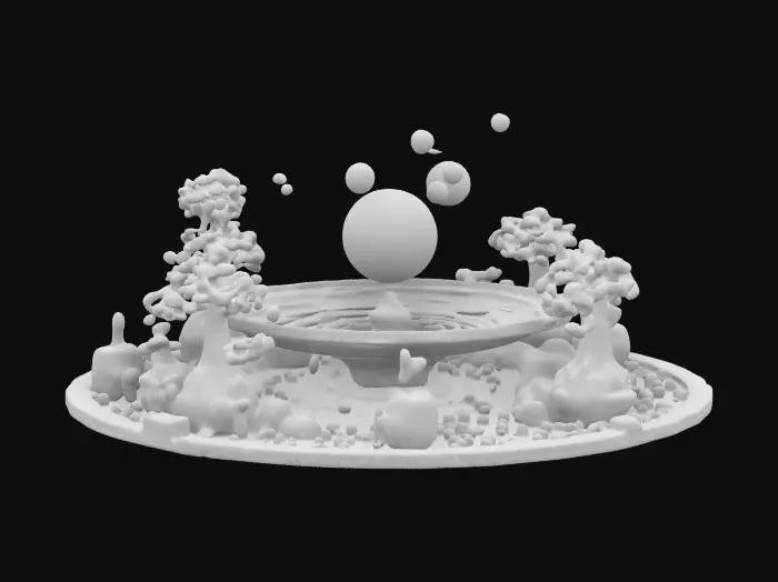 3D model for A 10-meter life-size detailed Orrery planetarium of our solar system, made of intricate crafted glass, deeply carved details, master craftsmanship, discretionary Christmas decoration, well lit, outside, center of the park, 4k, NVIDIA volumetric lighting. #ChristmasAdventure#