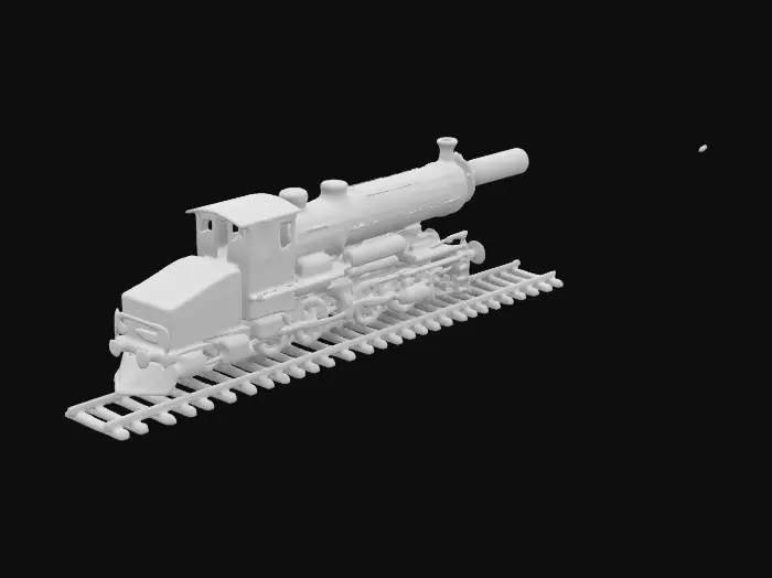 3D model for Medium-poly perfection, life-size. Pixar style, Chrono-forge masterpiece of a 1930s 80-centimetre railway gun. #ChronoForgeWeapon#