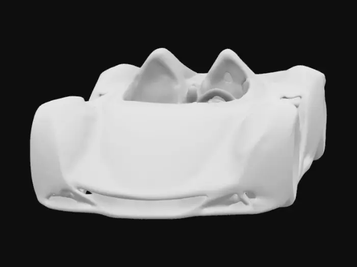 3D model for Ultra-poly, Auto-dual, race-behicle, concept-vehicle, epic paint job, pristine lines and curves. Perfect model, masterpiece, tiny space sparkle glitter, empty no driver or passenger. 8k details, digital LED headlights, Steve Jackson Games, Car-Wars.