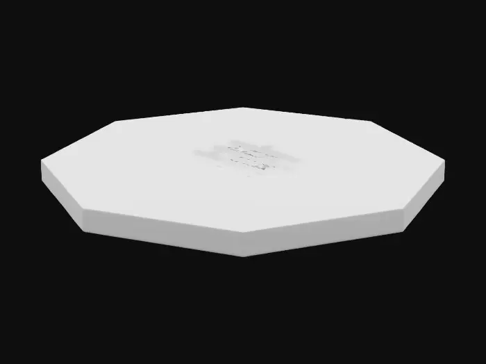 3D model for Hexagon base game tile piece. 8K texture. Calm lake water.