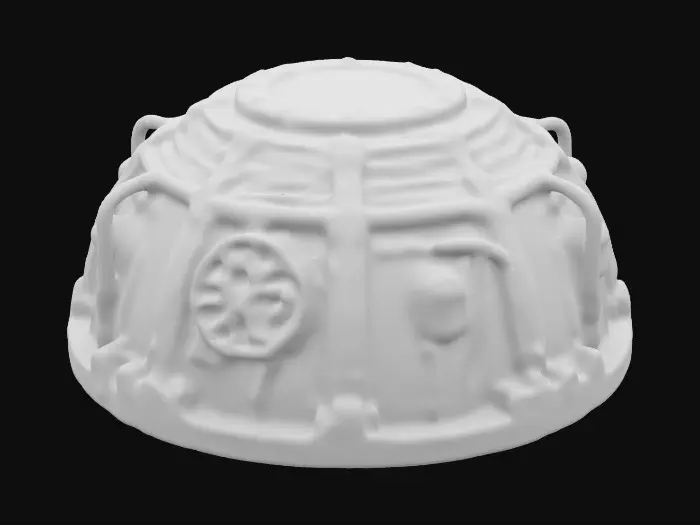 3D model for Very complex and intricate rustpunk style underground missile silo, NVIDIA 8k textures. Add a few highly Detailed tunnels. 8k