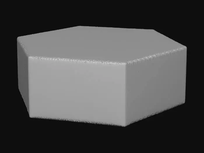 3D model for Hexagon base game piece. 8K texture. Golf grass.