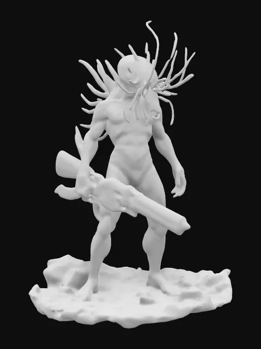 3D model for Create a prawn alien creature from the movie “District 9”, covered in thin cloudy water and holding an advanced weapon from his planet. Aliencore, futurecore, cybercore. 8k NVIDIA textures, Unity engine, game-ready, stylized and articulate. #ChronoForgeWeapon#