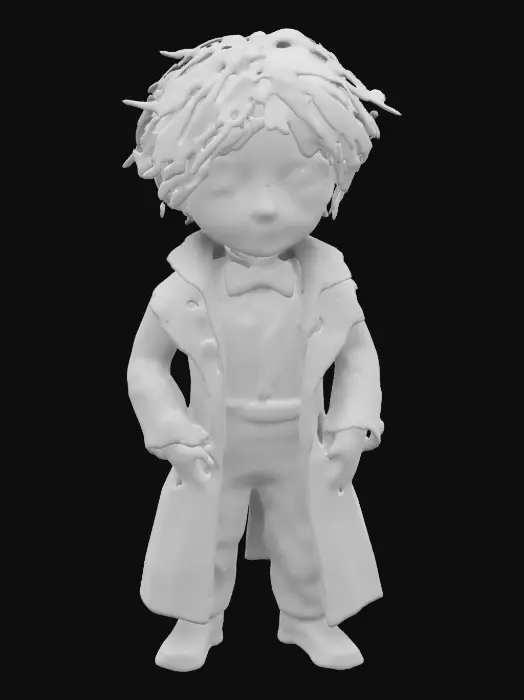 3D model for a random a-list male Doctor/Timelord character from “Doctor Who” as an age-regressed boy. 8k, a boy wearing a stylized Doctor Who outfit.