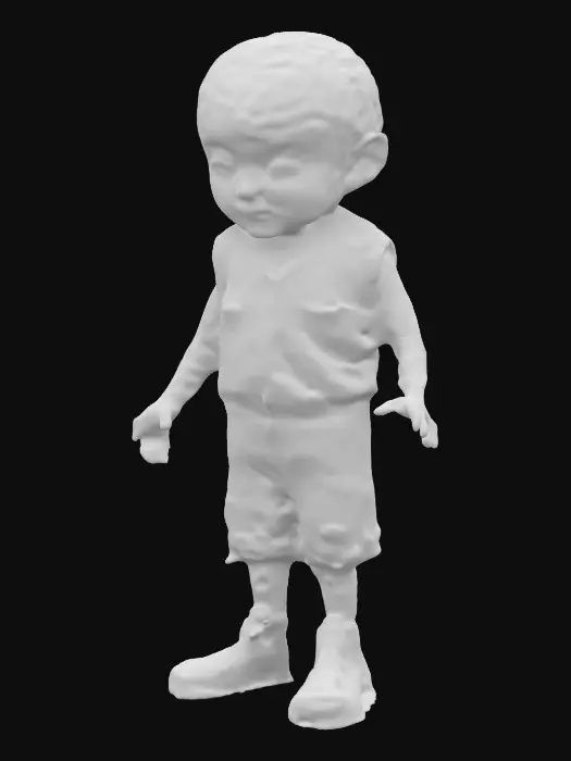 3D model for An alien-nation newcomer boy, playing in a back ally. Ghetto, slum, nasty, dirty. 8k textures.