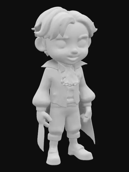 3D model for Tom Cruise as Lestat as a boy or any other a-list child acter as a vampire character from “Interview with a Vampire” as an age-regressed boy child. 1800’s New Orleans aristocrats, 8k, a cute boy child as a stylized vampire.