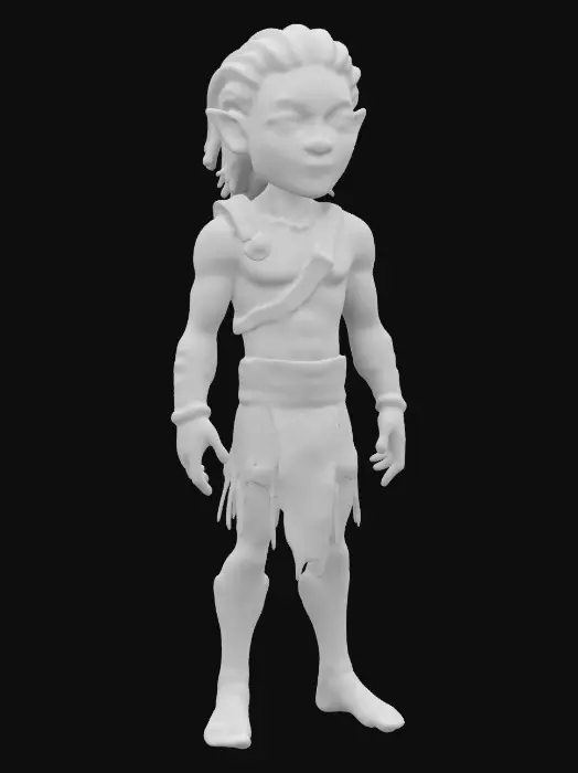 3D model for Life-size, Full Body, Symmetrical Body, #Sci-Fi#, stylized, yaoi, shota  character of Worfs son Alex on “star trek the next generation”, a boys, dressed in a Winter Solstice  loin cloth. Made of well-lit candy color glass. #ChristmasAdventure# <lora:gotHitoriBocchiBocchi v10:1>