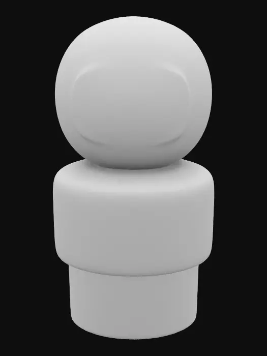 3D model for Vintage wooden Fisher-Price Little-People, Unreal-Engine, NVIDIA, game-ready.  #game figure#