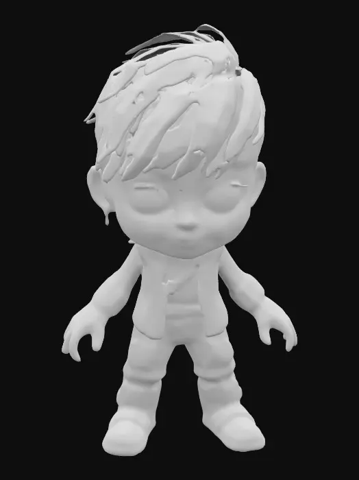 3D model for Stylized child character from Just-Dance, 1984, Rhythm-Nation, NVIDIA, 8k textures, Unity-engine, game-figure, #game figure#