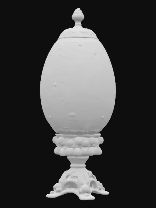 3D model for A colorful Bridgerton theme faberage-egg. 8K Detail, artistic masterpiece.