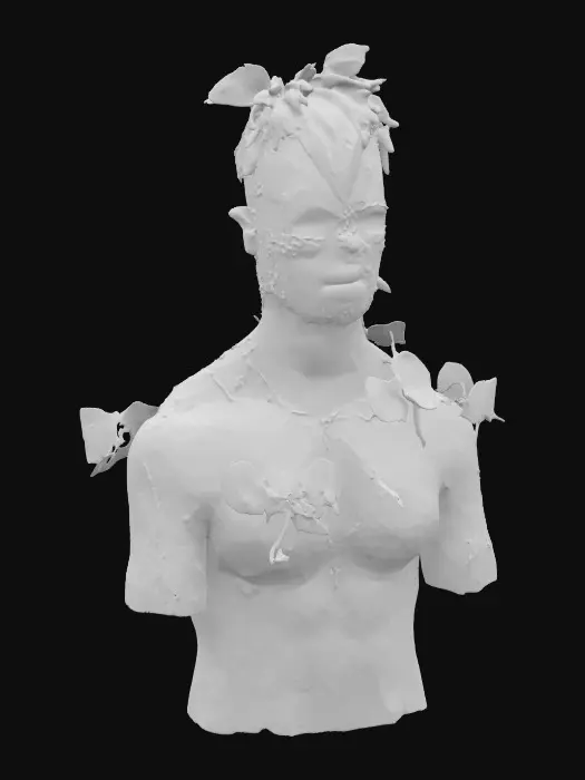 3D model for Metamorphosis, a person infected with fungoid slime Cordyceps. 8k