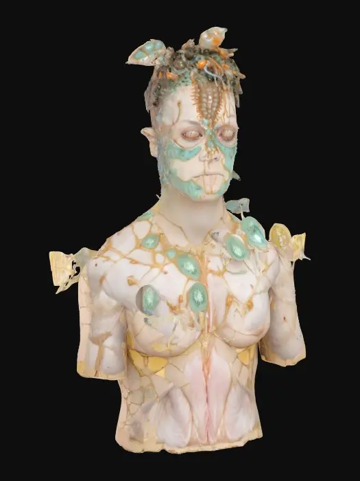 3D model for Metamorphosis, a person infected with fungoid slime Cordyceps. 8k