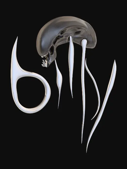 3D model for Futuristic Typography Design, billy