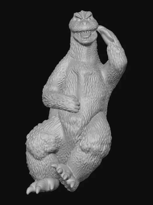 3D model for Contemplative Dinosaur, dancing Godzilla.