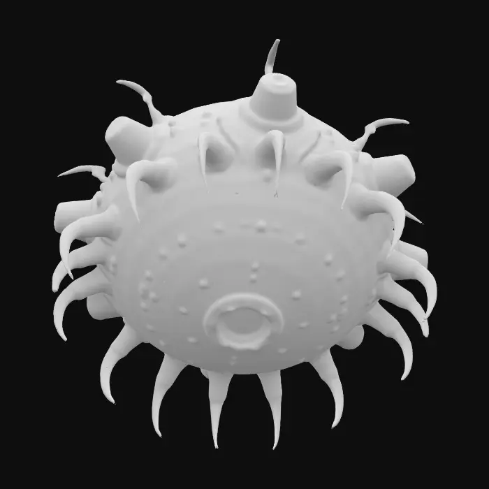 3D model for Create a the huge mostly round junky mothership from the movie “District 9”, floating 250-meters in the air. Aliencore, futurecore, cybercore. 8k NVIDIA textures, Unity engine, game-ready, stylized and articulate. #ChronoForgeWeapon#