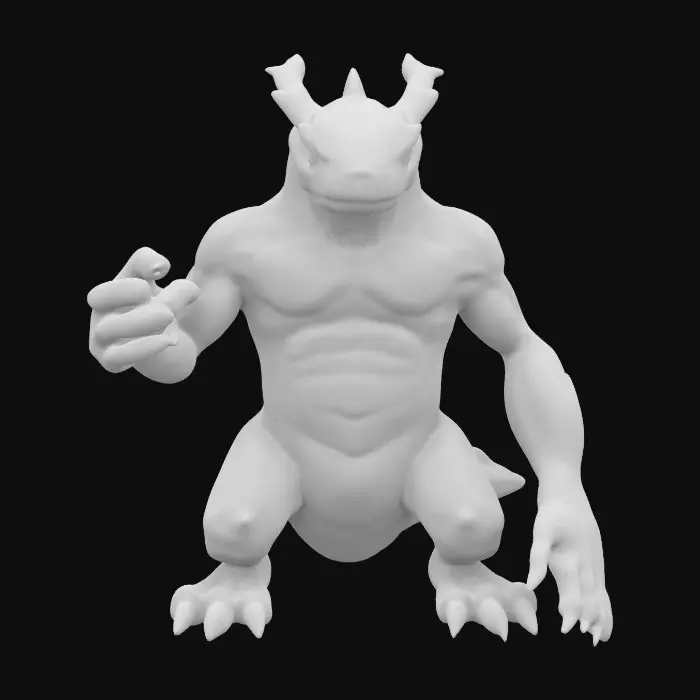 3D model for Medium-poly, cartoon masterpiece, A male Chrono-forge character, rustborne, humanoid reptilian cobra, Admiral. 8k highly detailed features. Green to gold color-shifting scales. Sparkling scales. Evil eyes. #ChronoForgeWeapon#